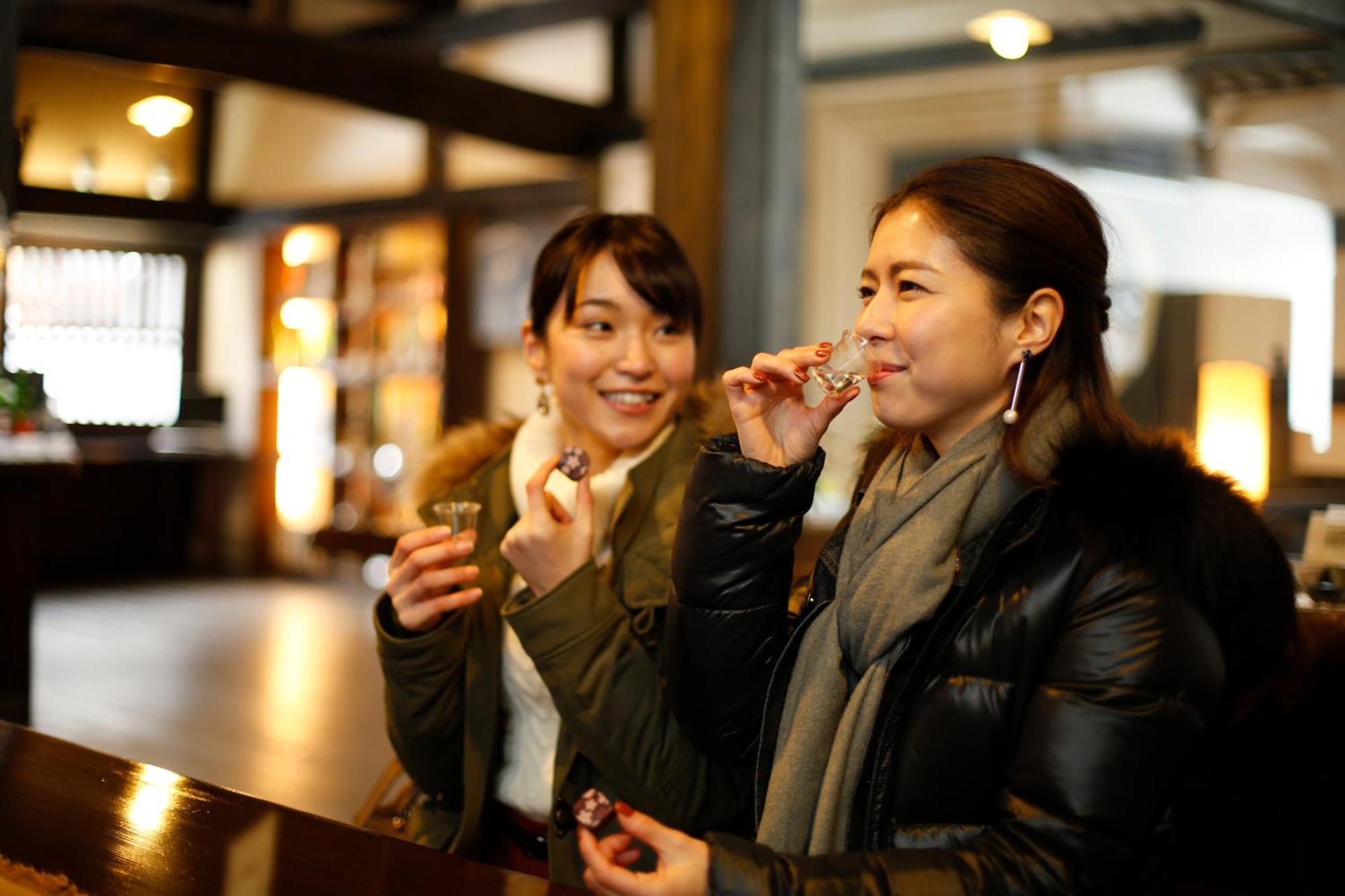 Hida Takayama Onsen Takayama Green Hotel Keio Group Hotels Экстерьер фото Two women drinking in a bar in Tokyo, Japan